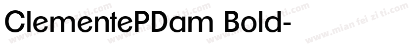 ClementePDam Bold字体转换